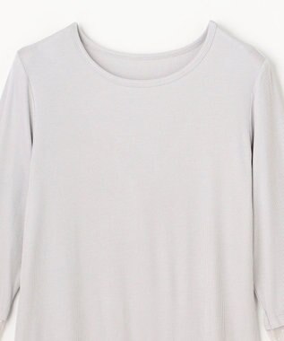 ANY 袖ドットチュールコンビインナー ライトグレー