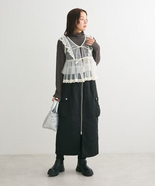 Green Parks ・Ｐｅｔｉｔ　Ｆｌｅｕｒ　ジャカードハイネックロンＴＥ Black