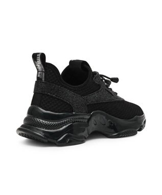 STEVE MADDEN MATCH-RE ストーンスポーティースニーカー ブラックブラック