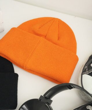 WEGO カラーショートビーニー オレンジ