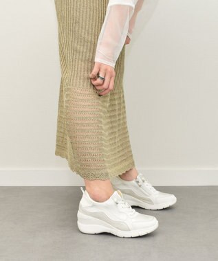 Bridget Birkin 【Round About】ヒールアップスニーカー ホワイトコンビ