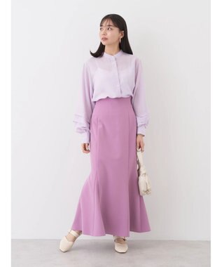 earth music&ecology フレアマーメイドスカート Pink