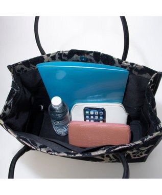 UNBILLION カシュカシュ cachecache / ジャガードスクエアトート ブラック