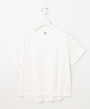 J.PRESS LADIES L 【接触冷感】コットンスムース フレンチスリーブ カットソー ホワイト系