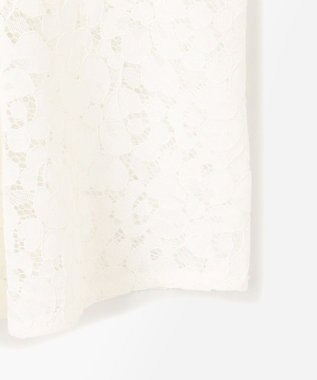 ANY L 【洗濯機可】タックヘムコンビインナー オフ/レース