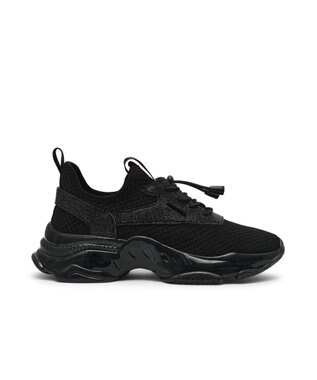 STEVE MADDEN MATCH-RE ストーンスポーティースニーカー ブラックブラック