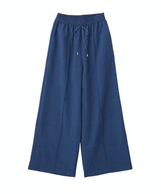 YECCA VECCA 【UVカット】サラサライージーワイドパンツ Blue