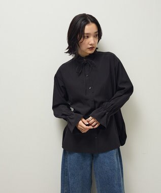 Green Parks フリルカラーインナーシャツ Black