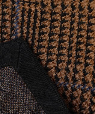 J.PRESS MEN ダブルジャガードニットベスト ブラウン系7