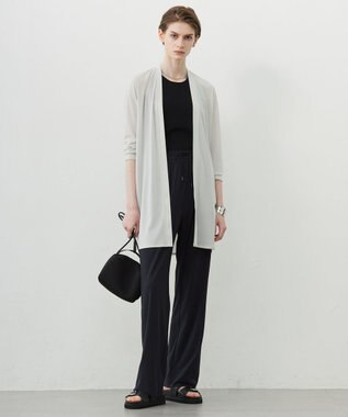 ICB L 【WEB限定カラーあり・UVカット・接触冷感・速乾】マットスキューバ セミワイドパンツ ブラック系