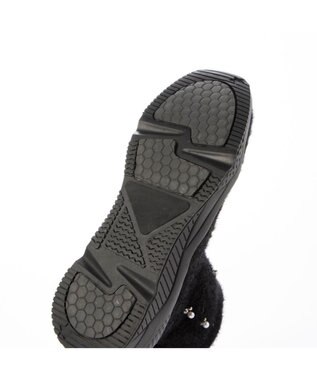 MODE ET JACOMO <carino>ビジュー付きニットブーツ ブラック