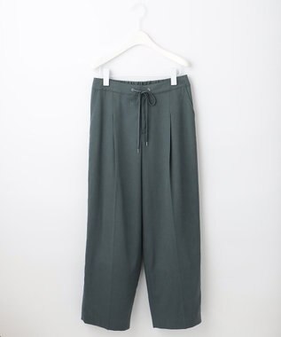 J.PRESS LADIES 【洗える】コットンセルロース チノ パンツ スモーキーグリーン系