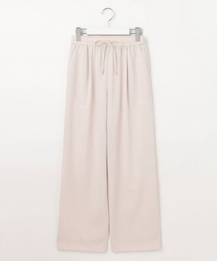 23区 【洗える】2WAYストレッチツイル ワイドパンツ ベージュ系