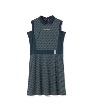 ZERO HALLIBURTON モノグラム柄ノースリーブワンピース ZHG-W6S7b 85221 ネイビー