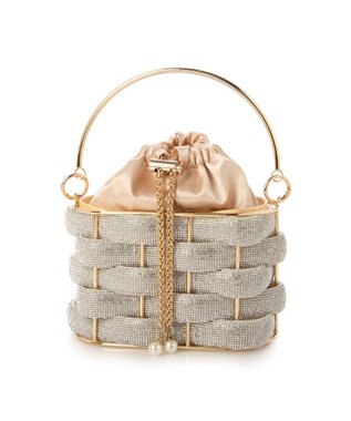 UNBILLION カシュカシュ cachecache / メタリックメッシュオーバルバッグ