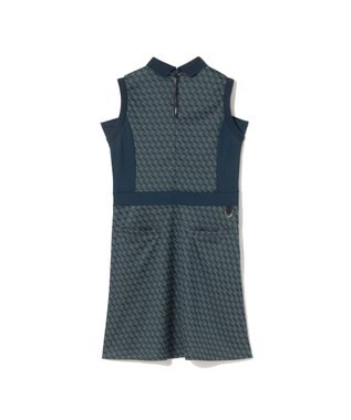 ZERO HALLIBURTON モノグラム柄ノースリーブワンピース ZHG-W6S7b 85221 ネイビー