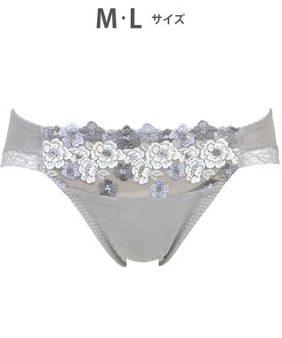 Wing ショーツ KB2060とペア 綿混素材（身生地部） やさしいはきごこち ナチュラルアップブラ はきこみ丈あさめ KF3360 ウイング／ワコール グレー