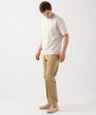 JOSEPH ABBOUD MOUNTAIN 【SPACE】リネンプレーティング天竺 ポケTシャツ ベージュ系