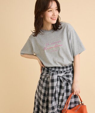 Green Parks 【適ON】箔プリントロゴＴシャツ Gray Mixture
