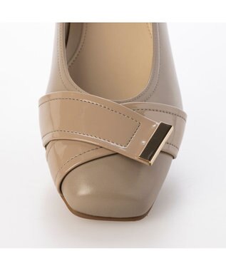 Riz raffinee <Riz raffinee>【レイン対応】ベルト巻きスクエアトゥパンプス ベージュ