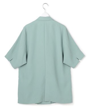 ICB 【先行予約】 FluidBackSatin ハーフスリーブジャケット ダークセージ