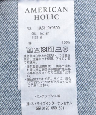 AMERICAN HOLIC デニムオーバージャケット Indigo