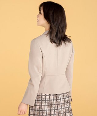 ANY SIS S 【低身長企画】ミニドビーショート ジャケット ライトベージュ