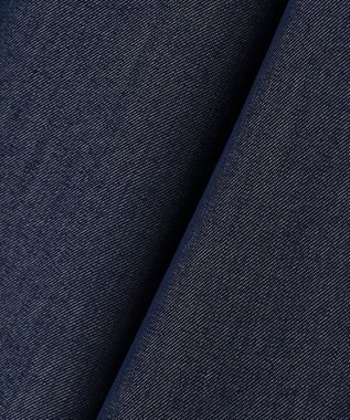 ANY SIS 【洗える】バイカラートリミングワイド パンツ シャンブレーブルー