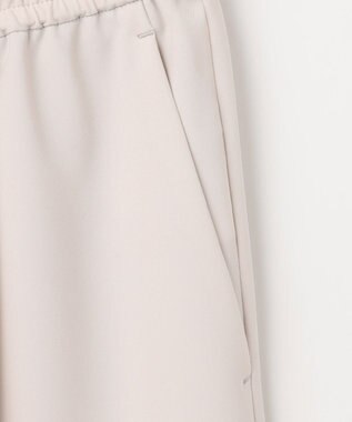 23区 S 【洗える】2WAYストレッチツイル ワイドパンツ ベージュ系