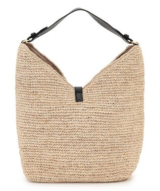 23区 VIOLAd'ORO ラフィア ビッグ トートバッグ ベージュ系