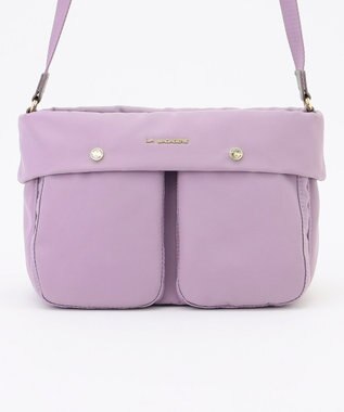 LA BAGAGERIE ダブルフロントポケットショルダー ライトパープル