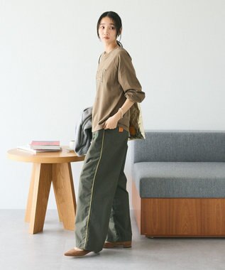 CRAFT STANDARD BOUTIQUE ラグランフロッキープリントＴｅｅ Brown