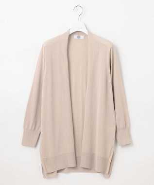 J.PRESS LADIES L 【洗える・UVケア】サマー カーディガン ベージュ系