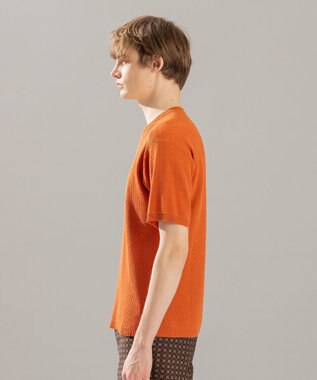 JOSEPH HOMME ストライプカナパ ニット オレンジ系