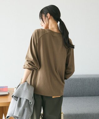 CRAFT STANDARD BOUTIQUE ラグランフロッキープリントＴｅｅ Brown