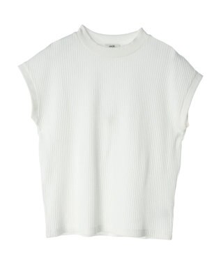 earth music&ecology フレンチスリーブリブプルオーバー Off White