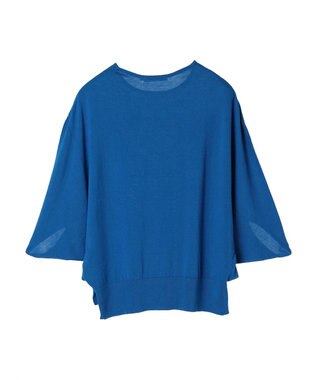 AMERICAN HOLIC 接触冷感トライアングルスリーブニットプルオーバー Blue