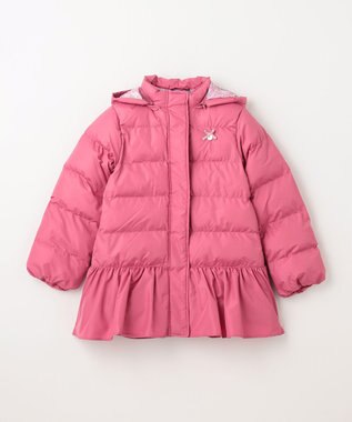 ANY KIDS 【洗濯機OK】中綿 リボン コート ピンク