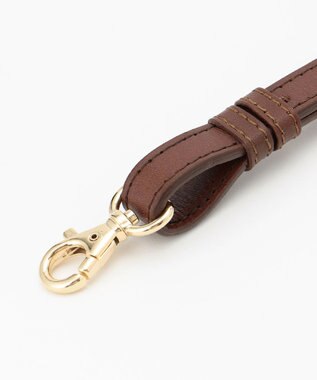 GRACE CONTINENTAL ステッチショルダーストラップ ダークブラウン