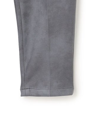 JOSEPH HOMME 新素材【ストレッチ/光沢感】レザーライクジャージードロスト付きテーパードパンツ / PEGG CONVERTIBLE ライトグレー系