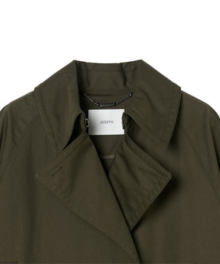 JOSEPH コットンブレンド　トレンチジャケット Palm Leaf