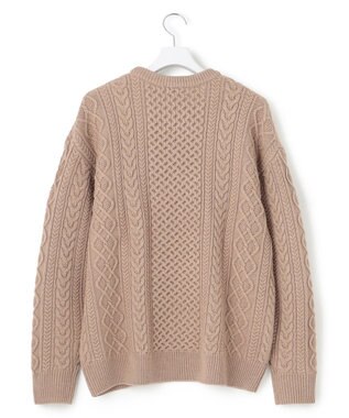 J.PRESS YORK STREET 【UNISEX】アランケーブルニット ベージュ系