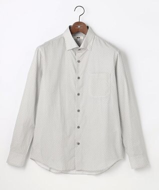 JOSEPH ABBOUD 【オーガニックコットン使用・JAPANファブリック】ジオメトリックプリントシャツ
