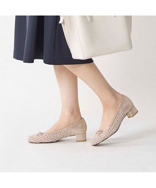 Riz raffinee <Riz raffinee>スクエアトゥリボンパンプス