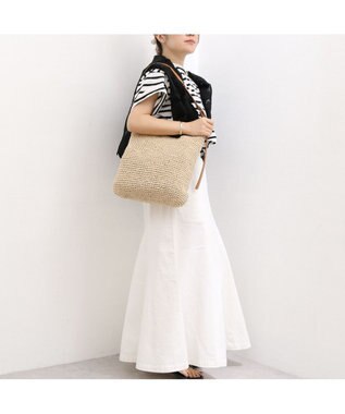 UNBILLION カシュカシュ cachecache / フリーハンドルクロッシュトート カゴバッグ キャメル