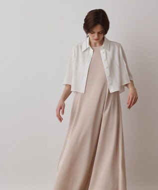 GRACE CONTINENTAL フレアスリーブシャツ ホワイト