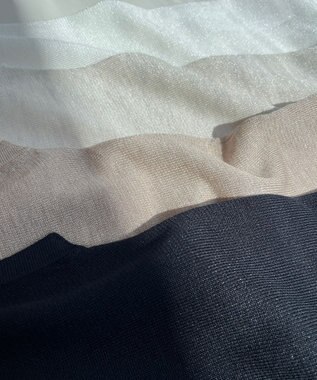 23区 シャイニーシアー ノースリーブ ニット ベージュ系