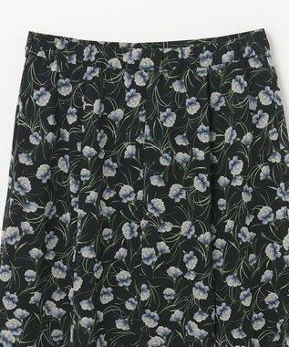 GRACE CONTINENTAL スモールフラワーマーメイドスカート ブラック