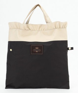 TOCCA 【晴雨兼用・UVカット100%生地】LOGO FRILL UMBRELLA 折り畳み傘 収納バッグ付き ブラック系