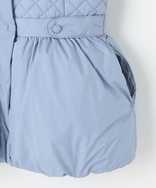 組曲 KIDS 【150-170㎝】キルティング 中綿コート マローブルー系